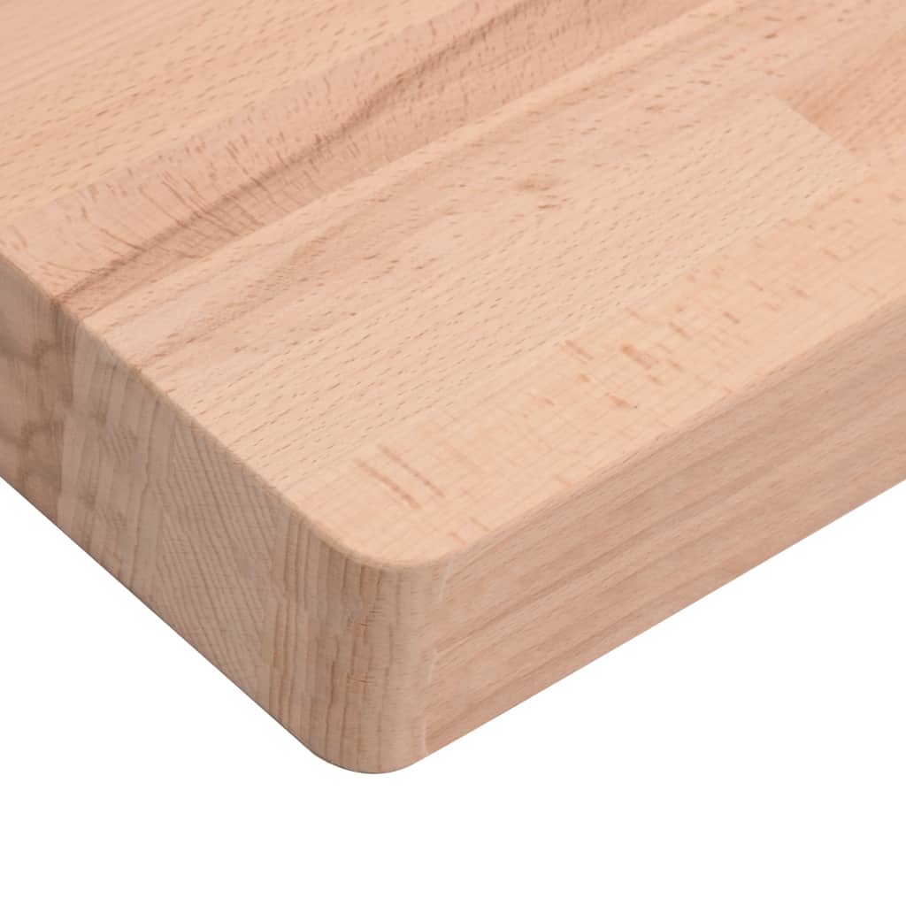 Tischplatte 80x40x1,5 cm Rechteckig Massivholz Buche