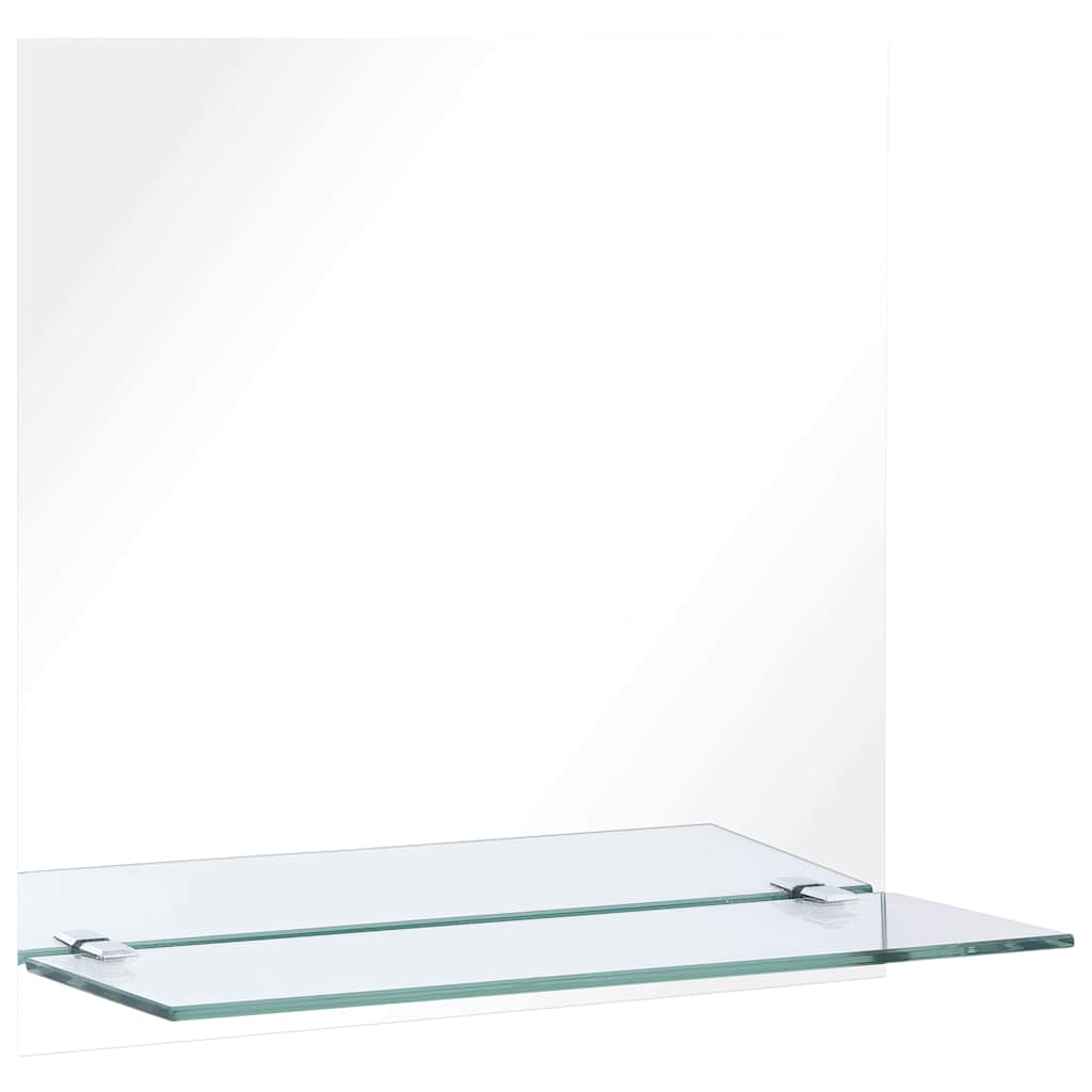 Wandspiegel mit Regal 20×40 cm Hartglas