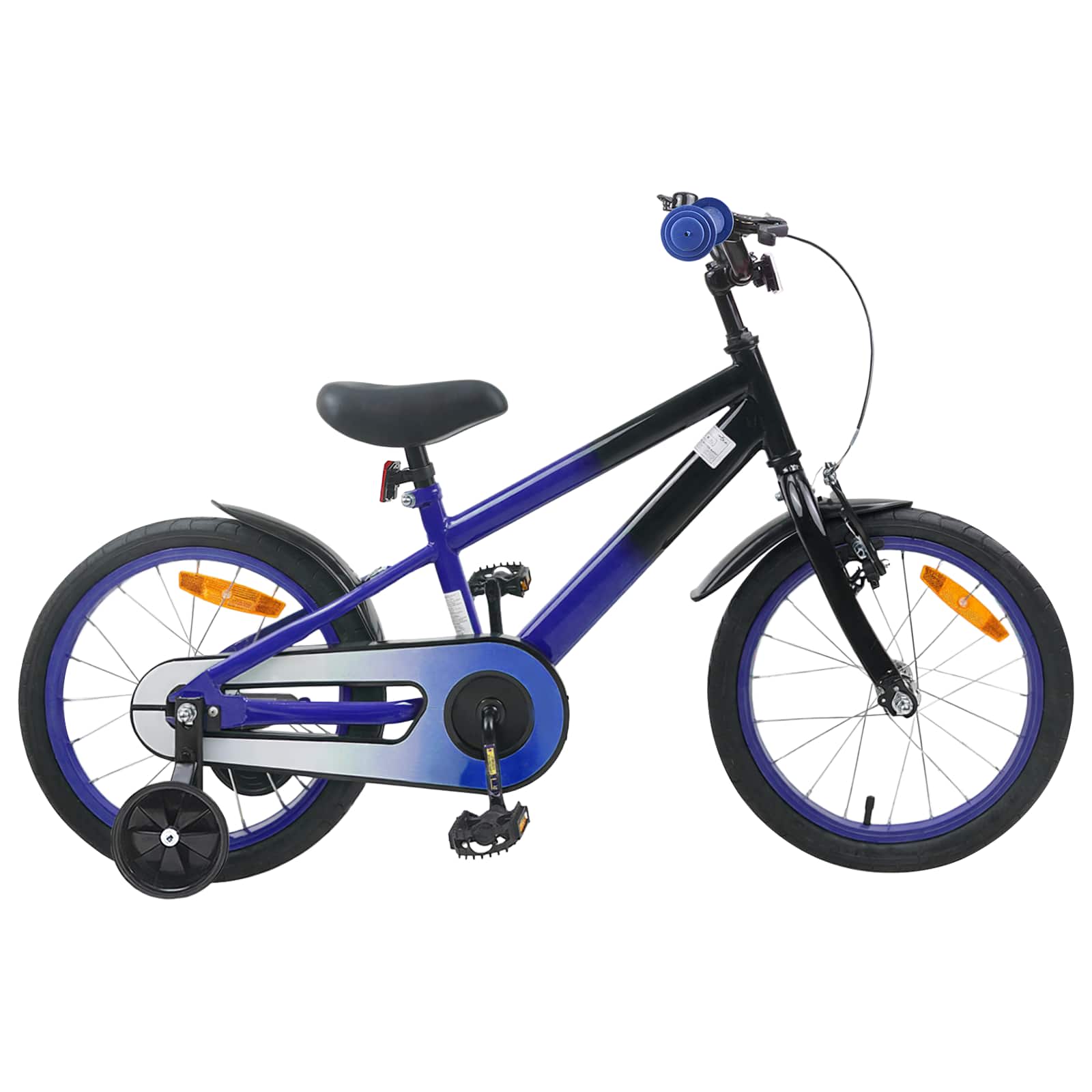Kinderfahrrad 16 Zoll für 4-6 Jahre alt Grün Schwarz