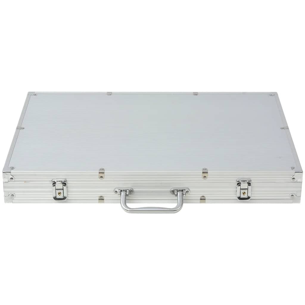 Poker Set mit 500 Chips Aluminium