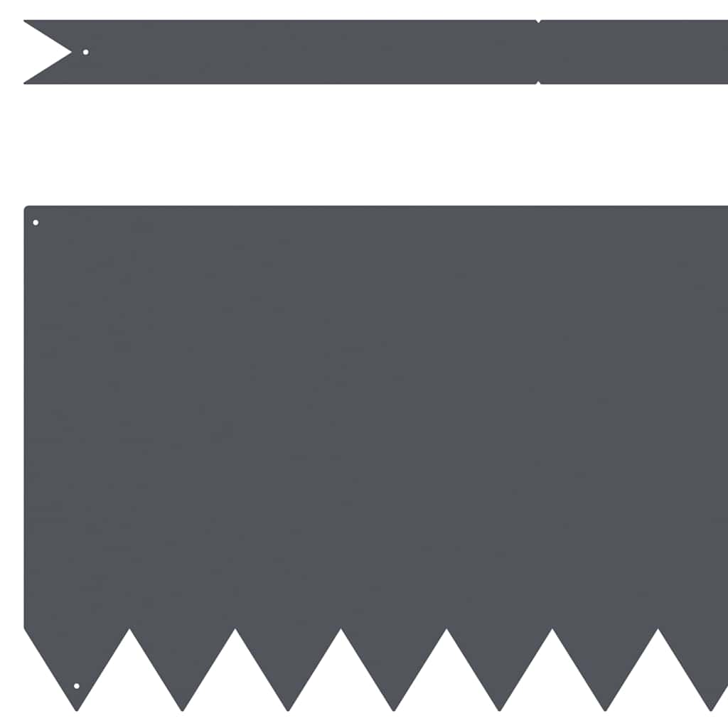 Raseneinfassung 50 pcs Schwarz 100 x 0,05 x 20 cm