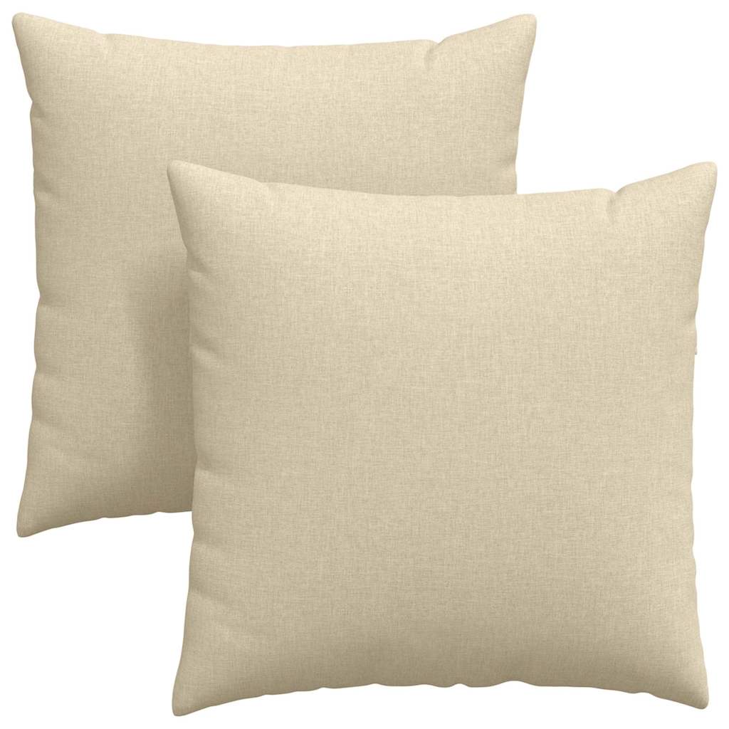 Sofakissen 2 pcs Hellgrau 50 x 30 cm Stoff