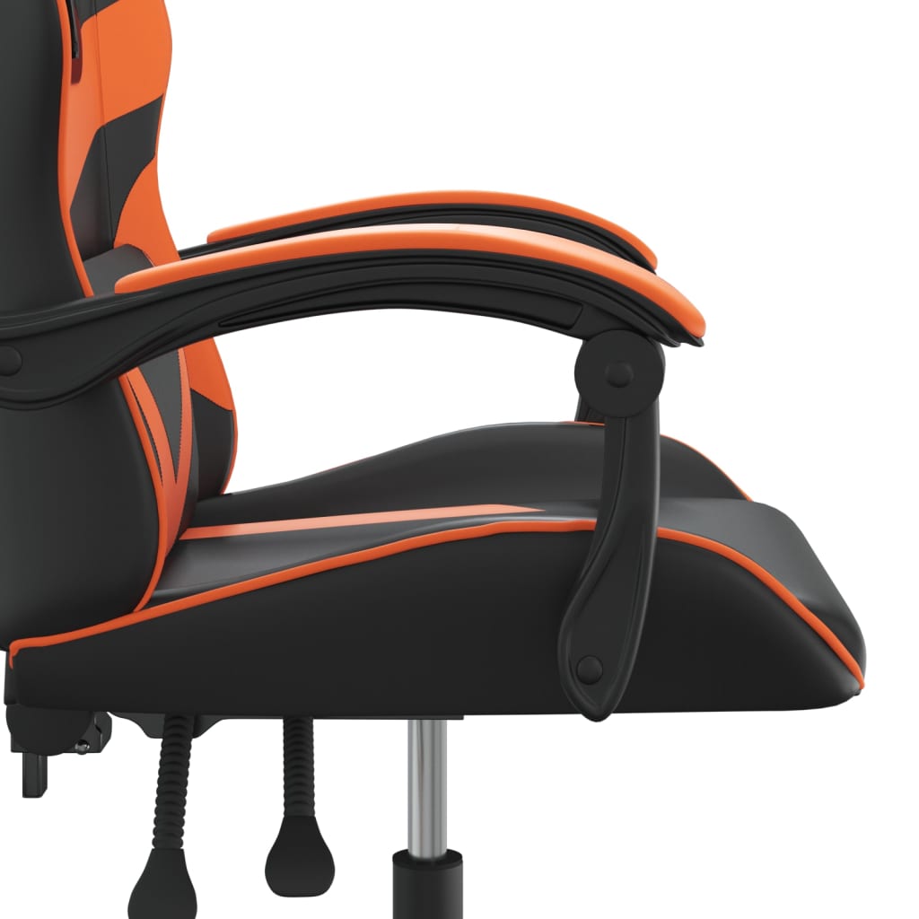 Gaming-Stuhl Drehbar Schwarz und Rot Kunstleder