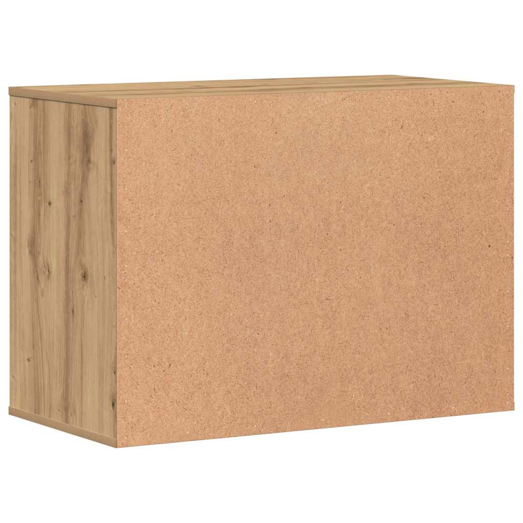 Schubladenschrank Schwarz Eichen-Optik 41 x 40 x 58 cm