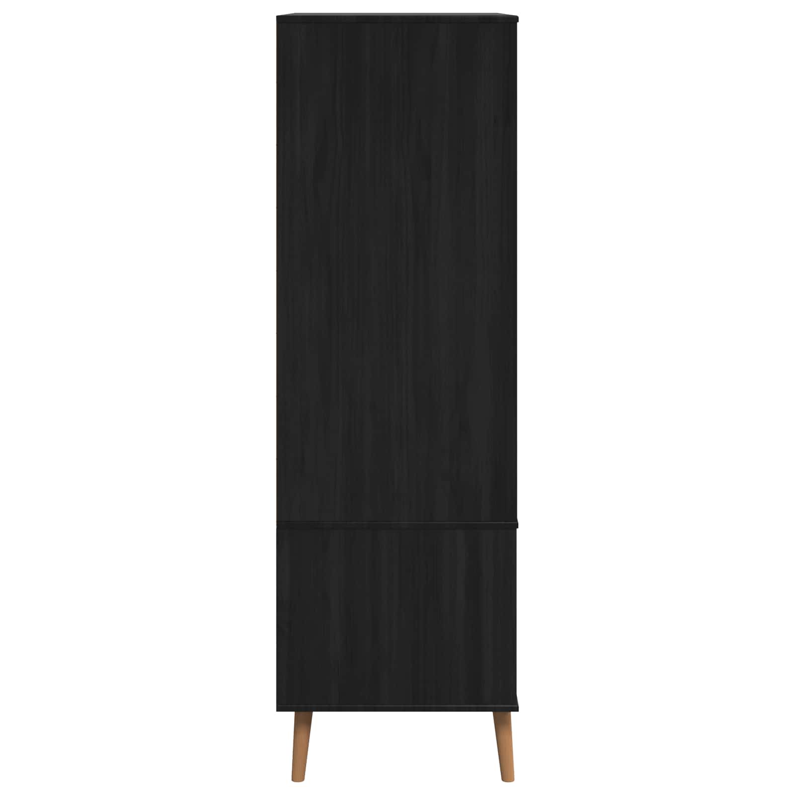Kleiderschrank MOLDE Braun 90x55x175 cm Massivholz Kiefer
