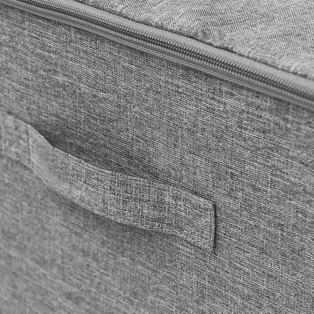 Aufbewahrungsboxen 2 Stk. Stoff 43x34x23 cm Creme