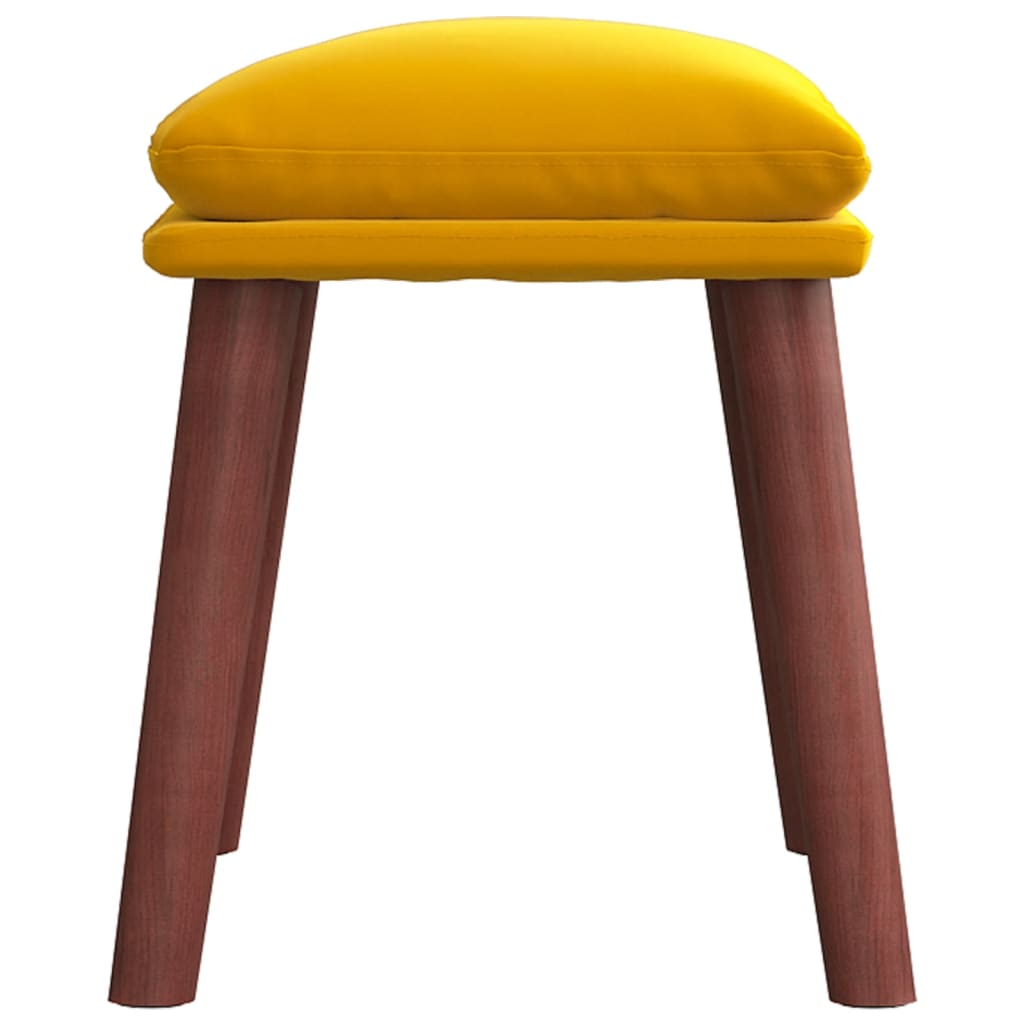 Fußhocker Hellgrau 45x29,5x35 cm Samt