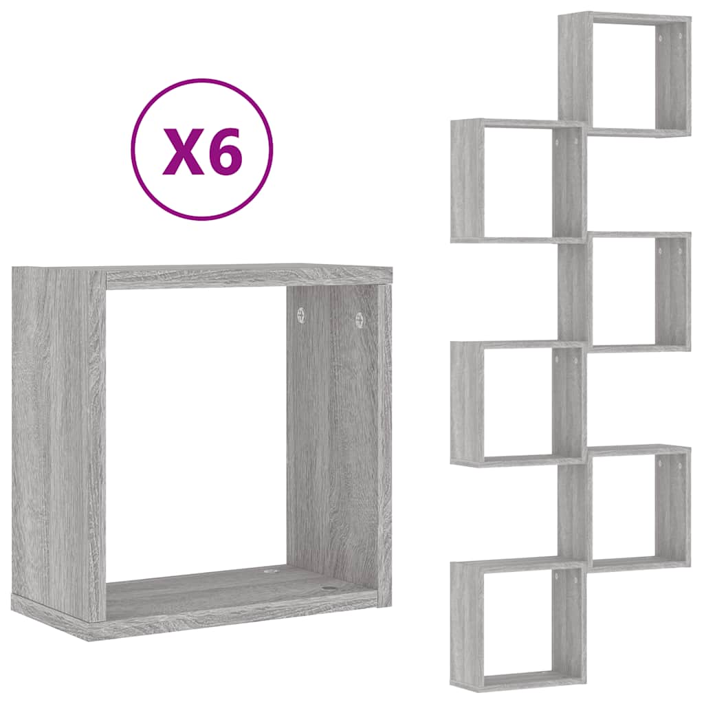 Würfelregale 2 Stk. Weiß 30x15x30 cm