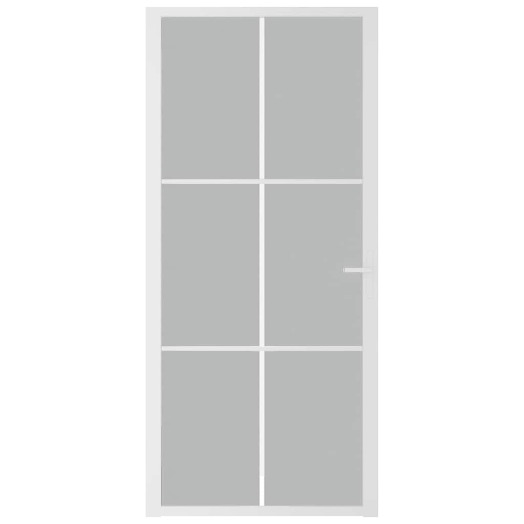 Innentür ESG Glas und Aluminium 76x201,5 cm Schwarz