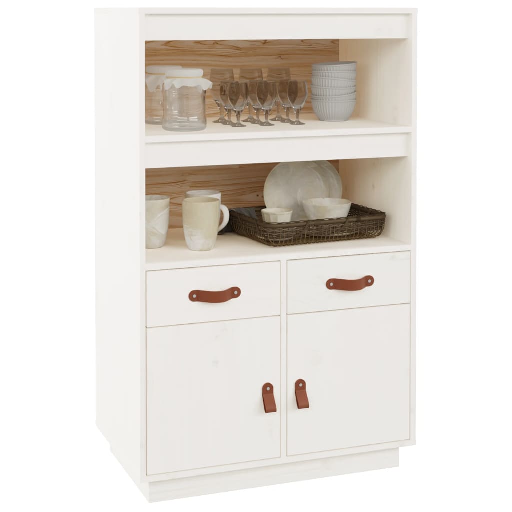 Highboard 67x40x108,5 cm Massivholz Kiefer