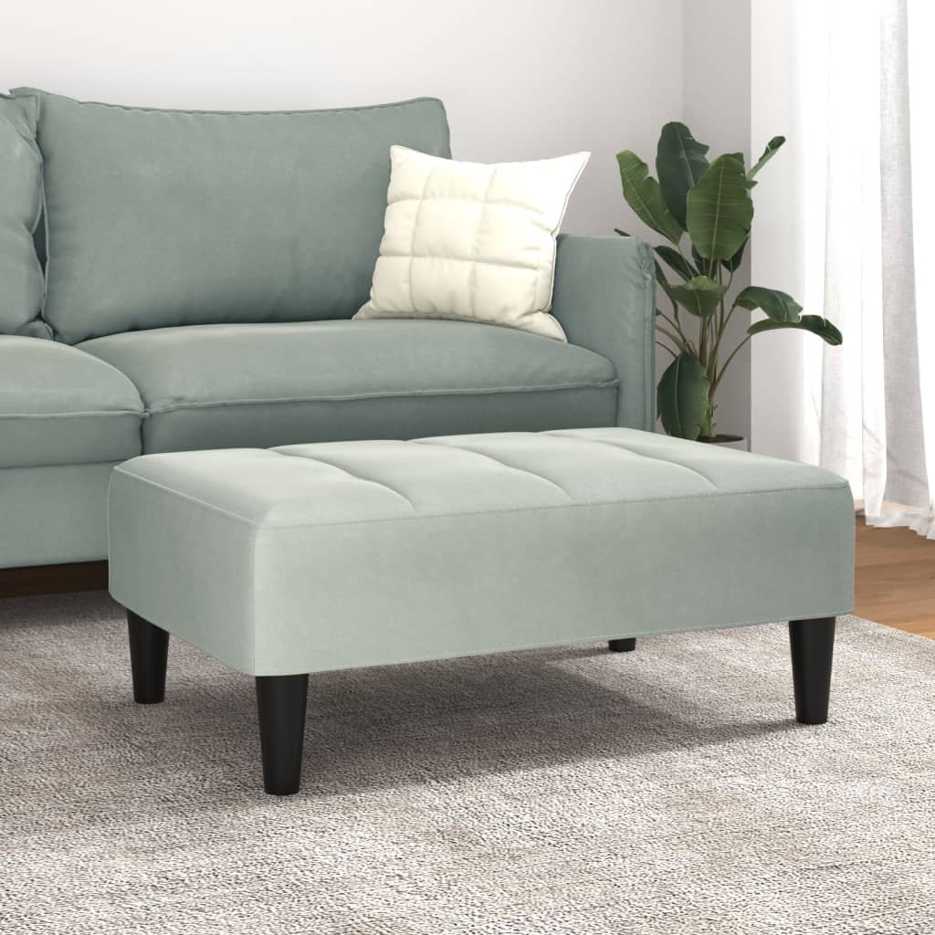 Fußhocker Blau 77x55x31 cm Samt
