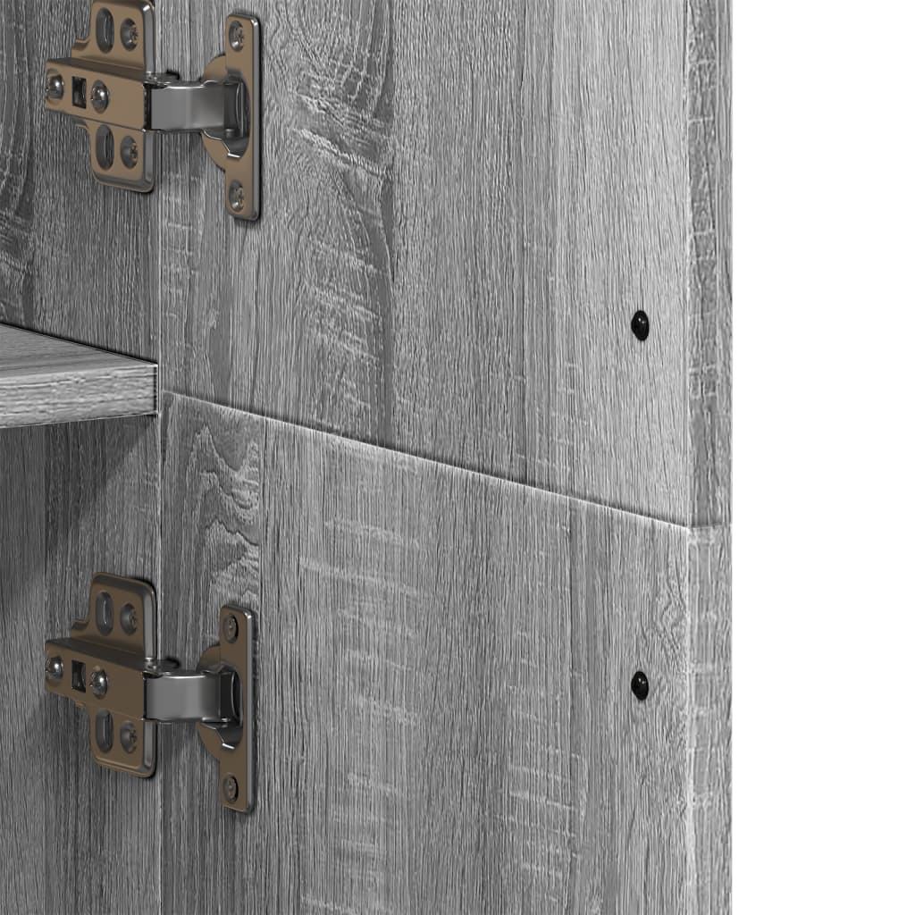 Highboard Weiß 70x35x180 cm Holzwerkstoff