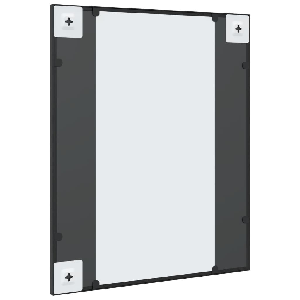 Wandspiegel Schwarz 60x40 cm Metall