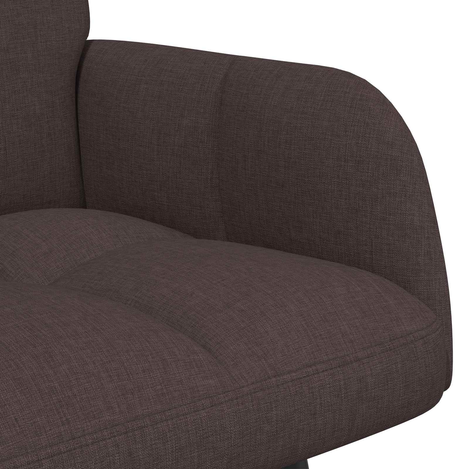 2-Sitzer Sofa Hellgrau 115 x 61 x 87 cm Stoff