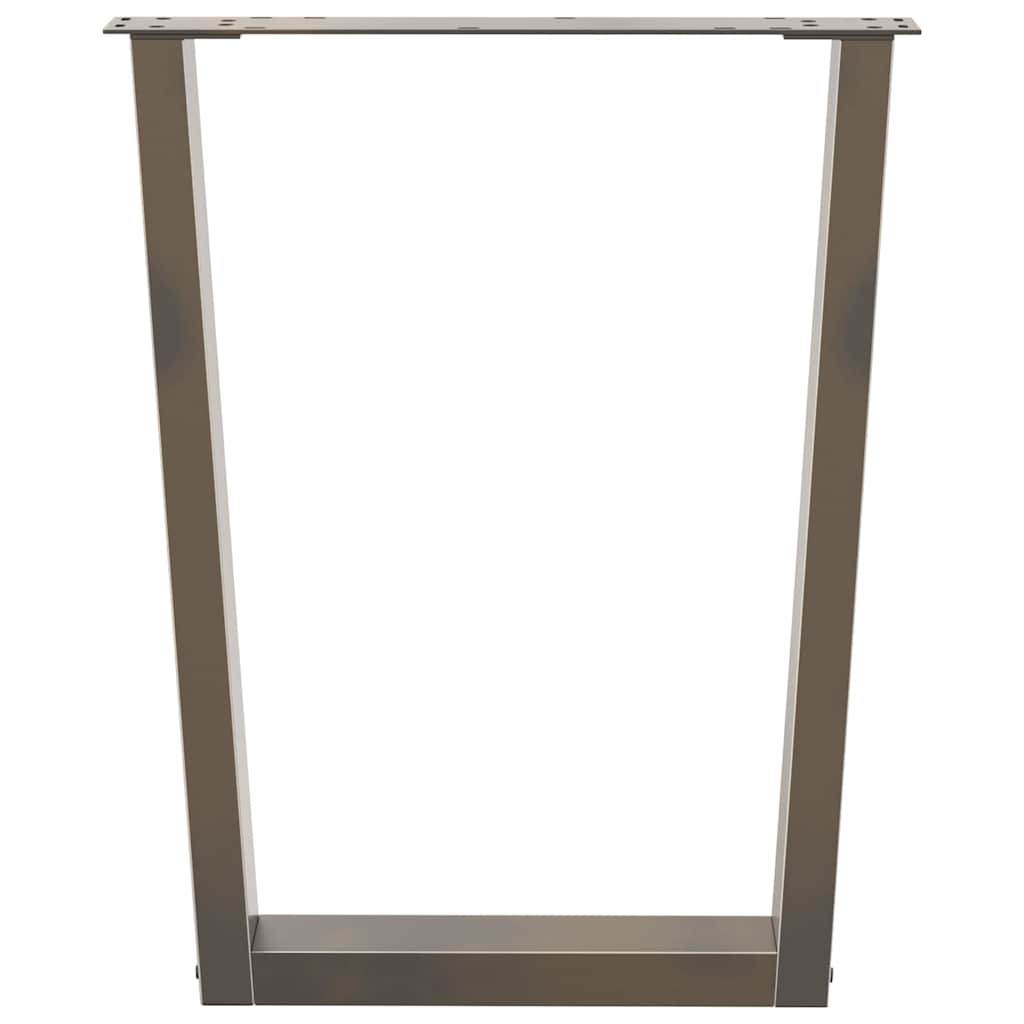 Couchtischbeine V-Form 2 Stück Schwarz 30x(30-31,3) cm Stahl