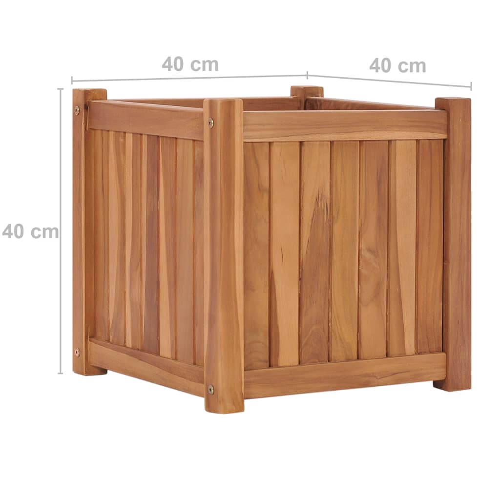 Hochbeet 150x30x25 cm Massivholz Teak