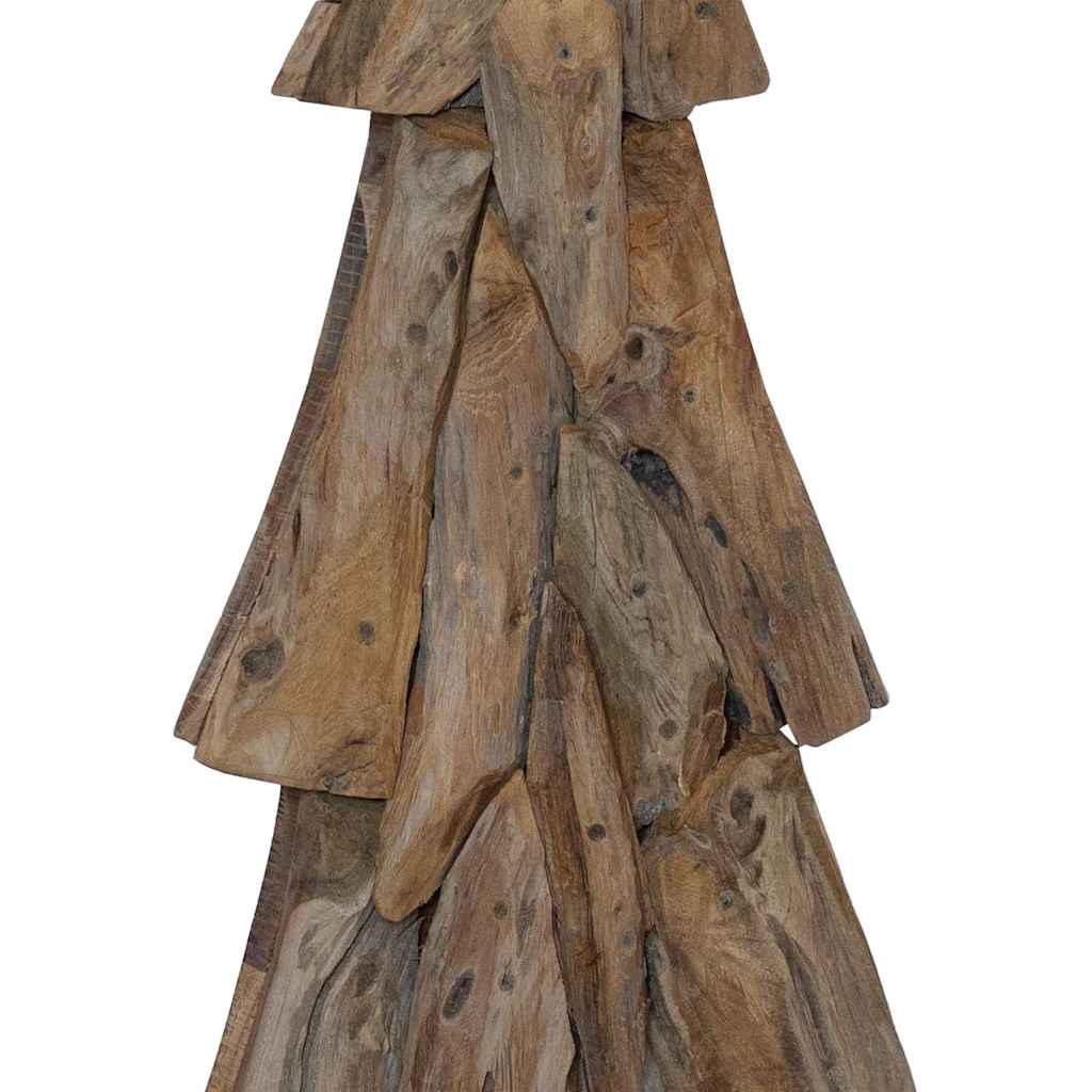 Weihnachtsbaum mit Ständer Braun 90 cm Massivholz Teak