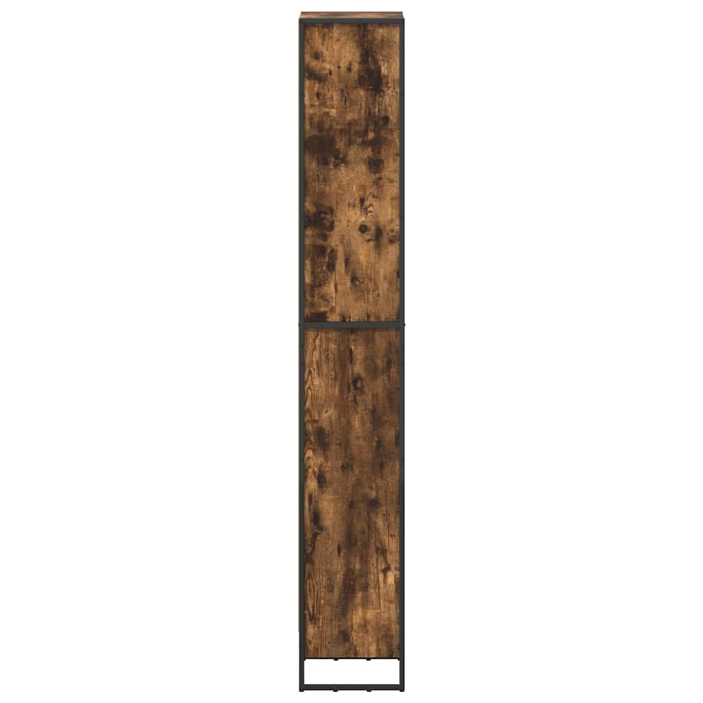 Bücherregal 2 pcs Schwarz Eichen-Optik 60 x 30 x 189,5 cm