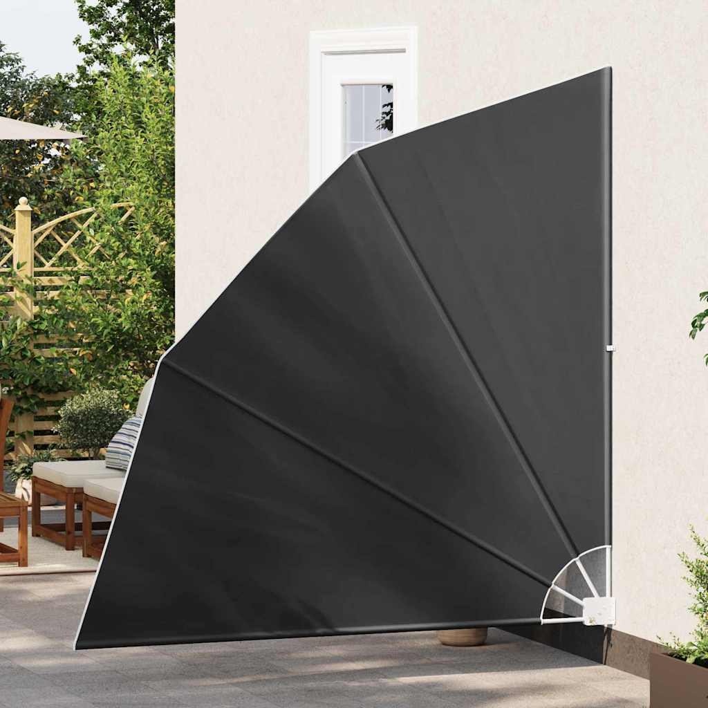 Faltbarer Balkonfächer Grau 210×210 cm