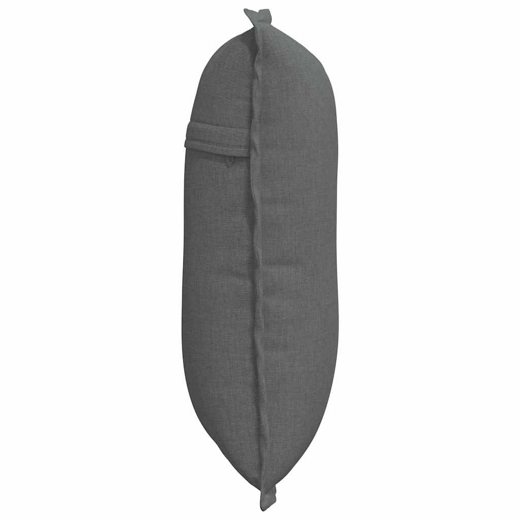 Rückenkissen Hellgrau 50 x 19 x 45 cm Stoff