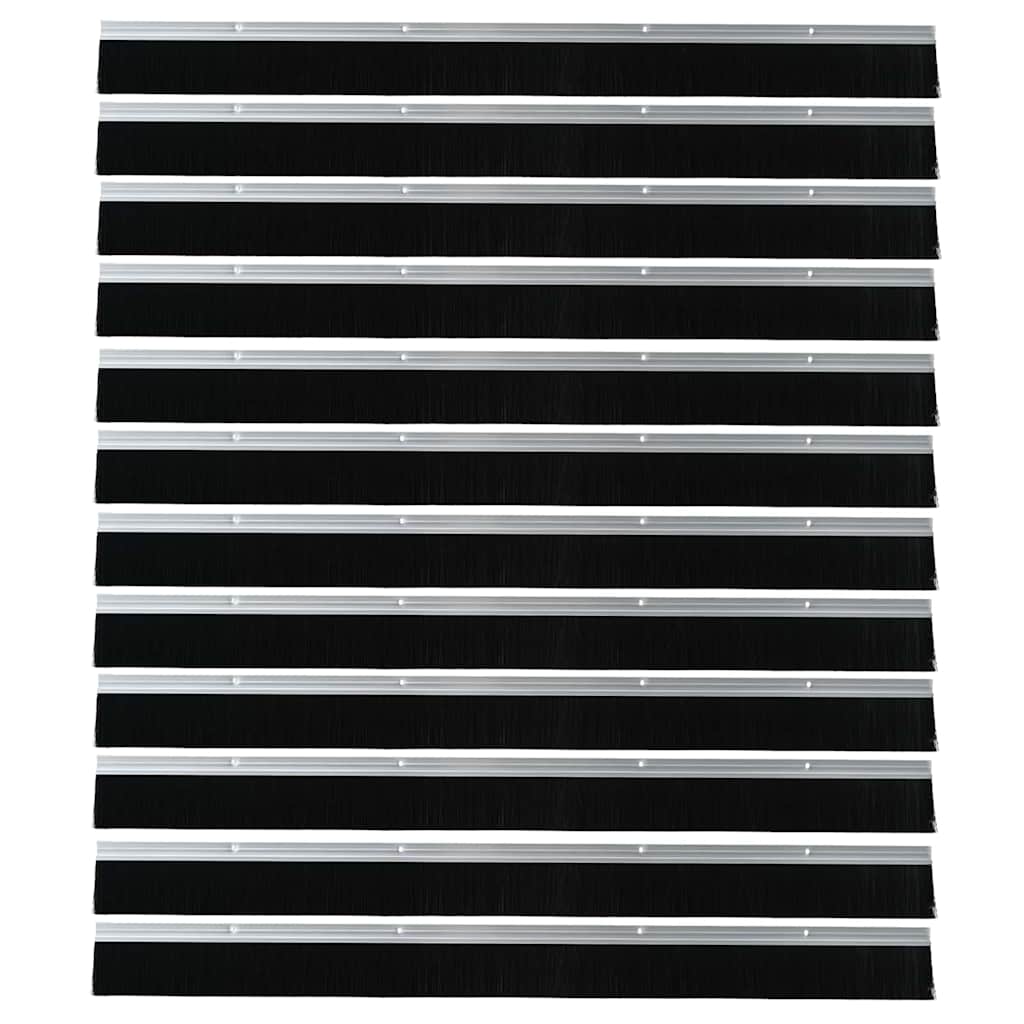 Aufsteck Türbürstendichtungen 2 pcs Braun 100 cm