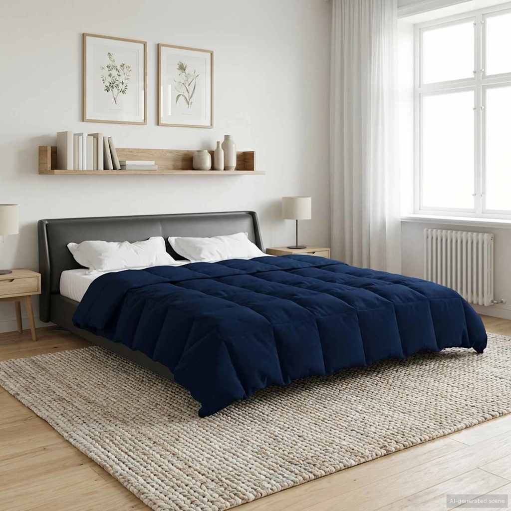 Ganzjahresbettdecke Anthrazit 135 x 200 cm Mikrofaser