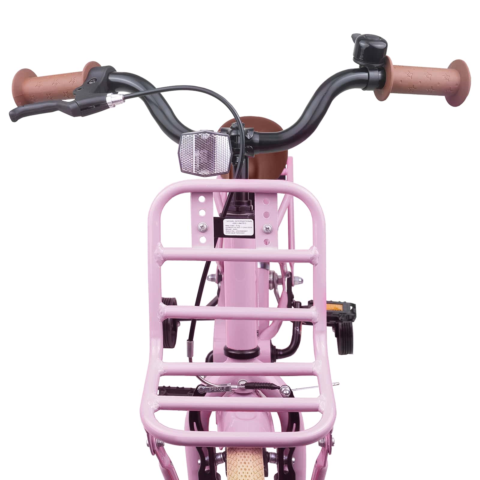 Kinderfahrrad 12 Zoll für 2-4 Jahre alt Hellrosa