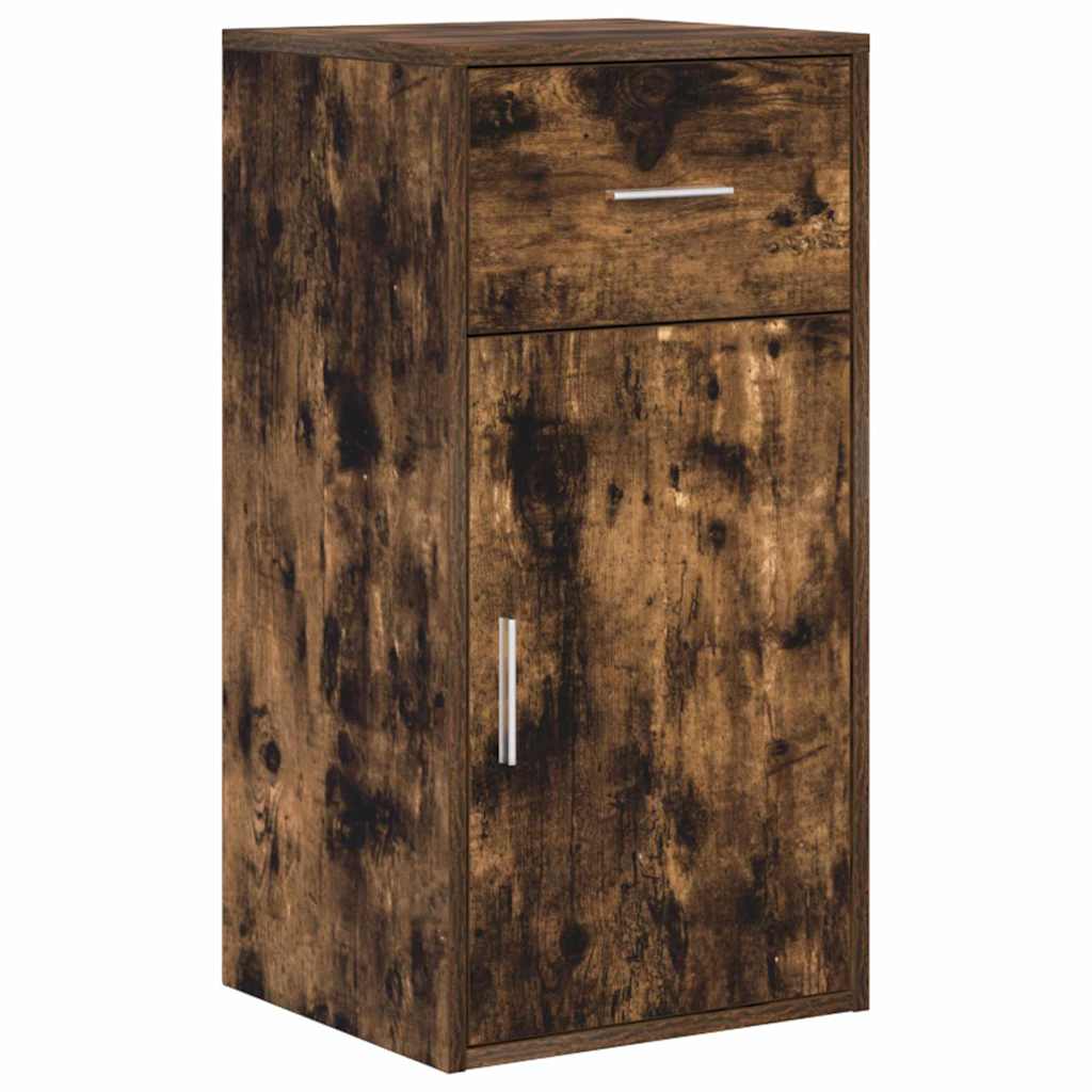 Eck-Schreibtisch Schwarz Eichen-Optik 102 x 88 x 75 cm