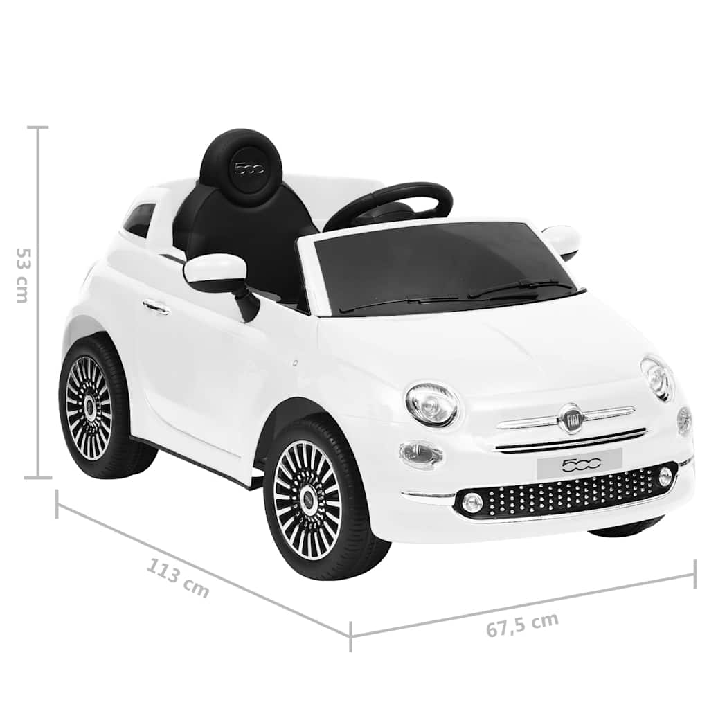 Kinder-Elektroauto Fiat 500 Rot