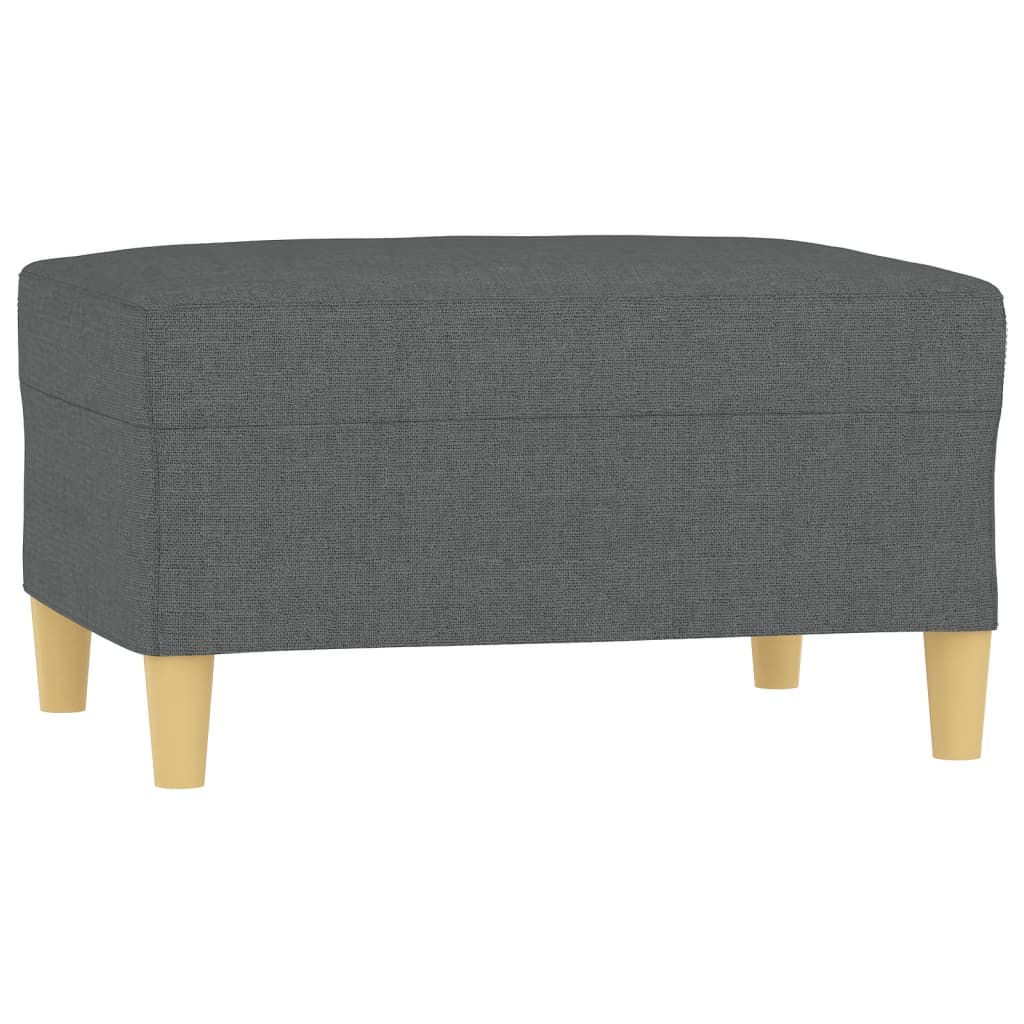 Fußhocker Hellgrau 60x50x41 cm Stoff