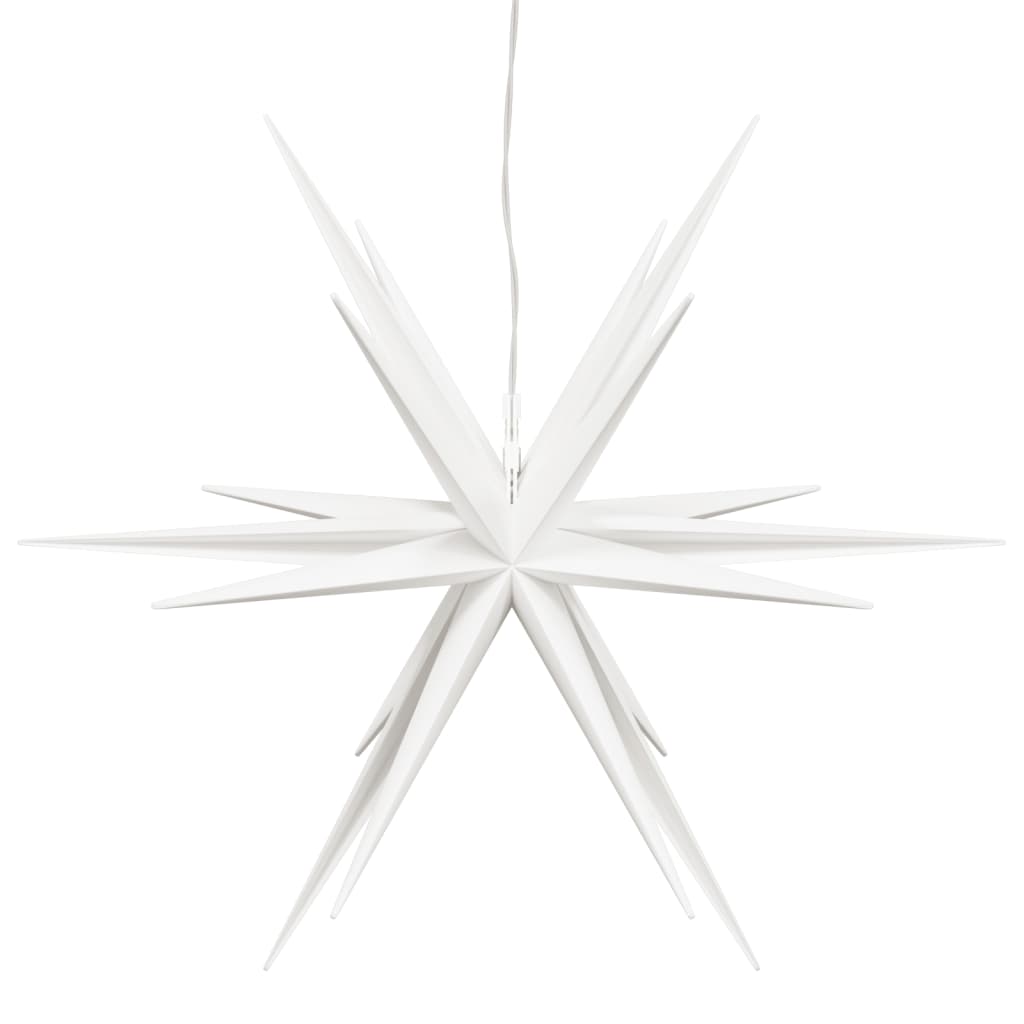 LED-Weihnachtssterne 3 Stk. Faltbar Weiß 57 cm