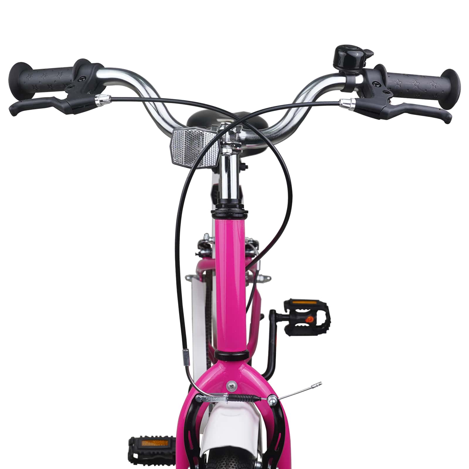 Kinderfahrrad 12 Zoll für 2-4 Jahre alt Pink Weiß