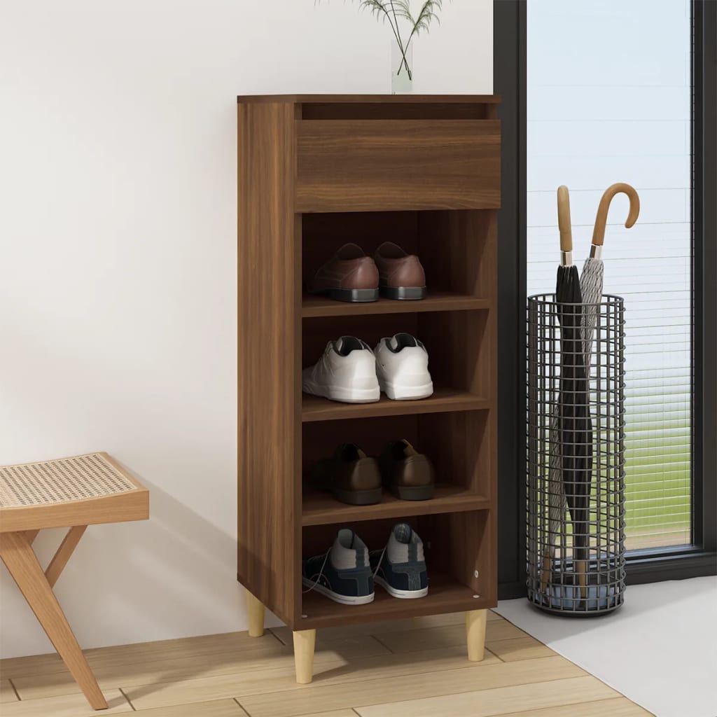 Schuhschrank Weiß 40x36x105 cm Holzwerkstoff
