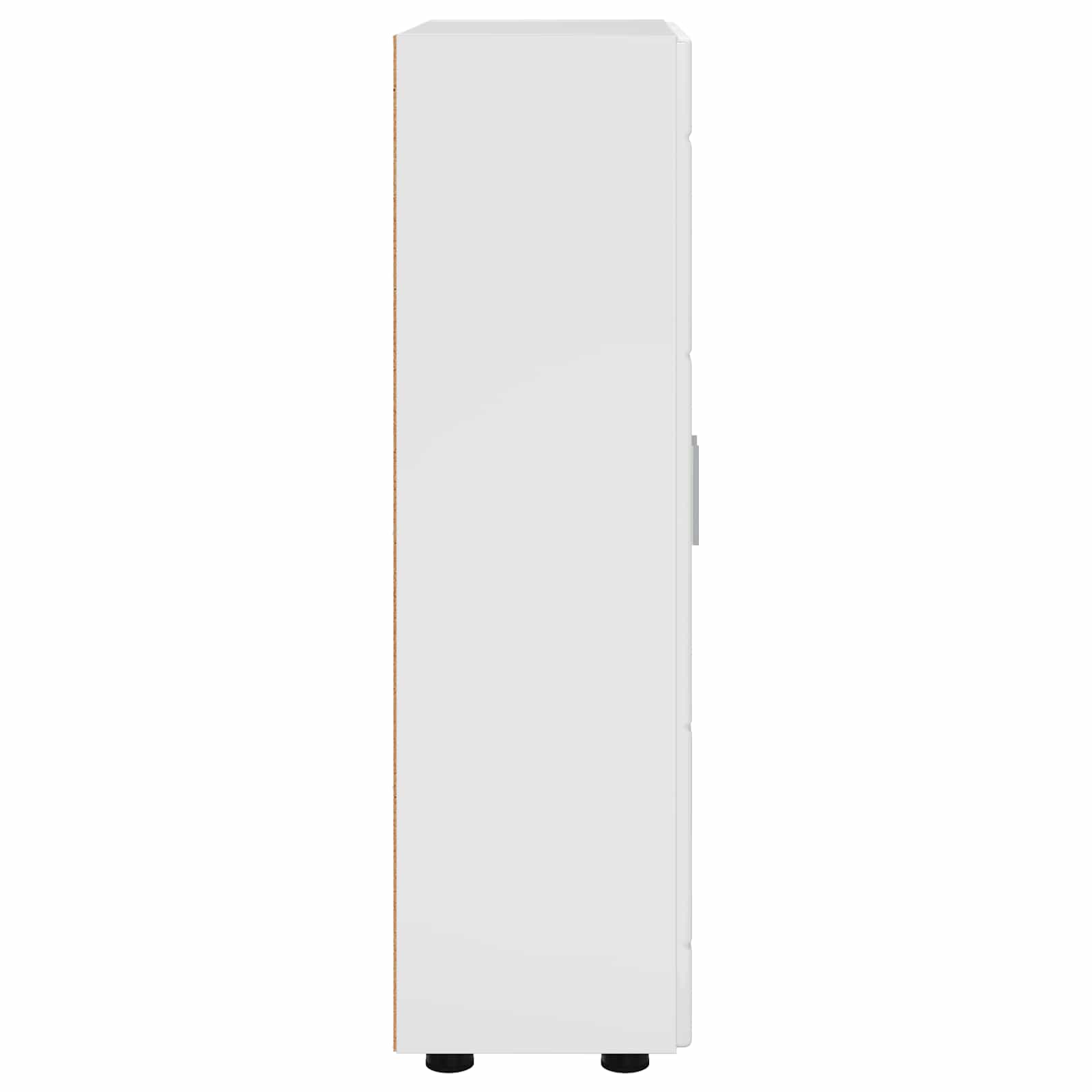 Highboard mit Regal FLORIN Weiß 60 x 35 x 182 cm Holzwerkstoff