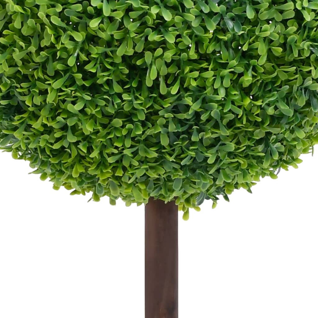 Künstlicher Buchsbaum mit Topf Kugelform Grün 118 cm