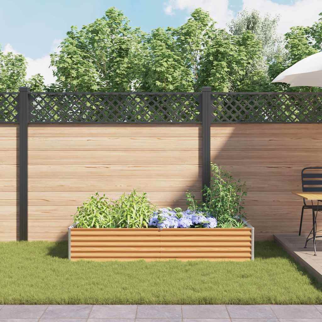 Garten-Hochbeet 100 x 50 x 36 cm Cortenstahl