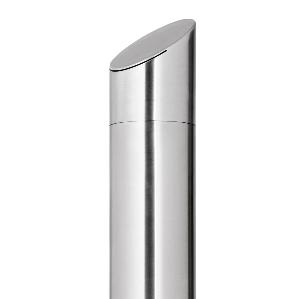 Gartendusche mit Brauner Bodenplatte 225 cm Edelstahl