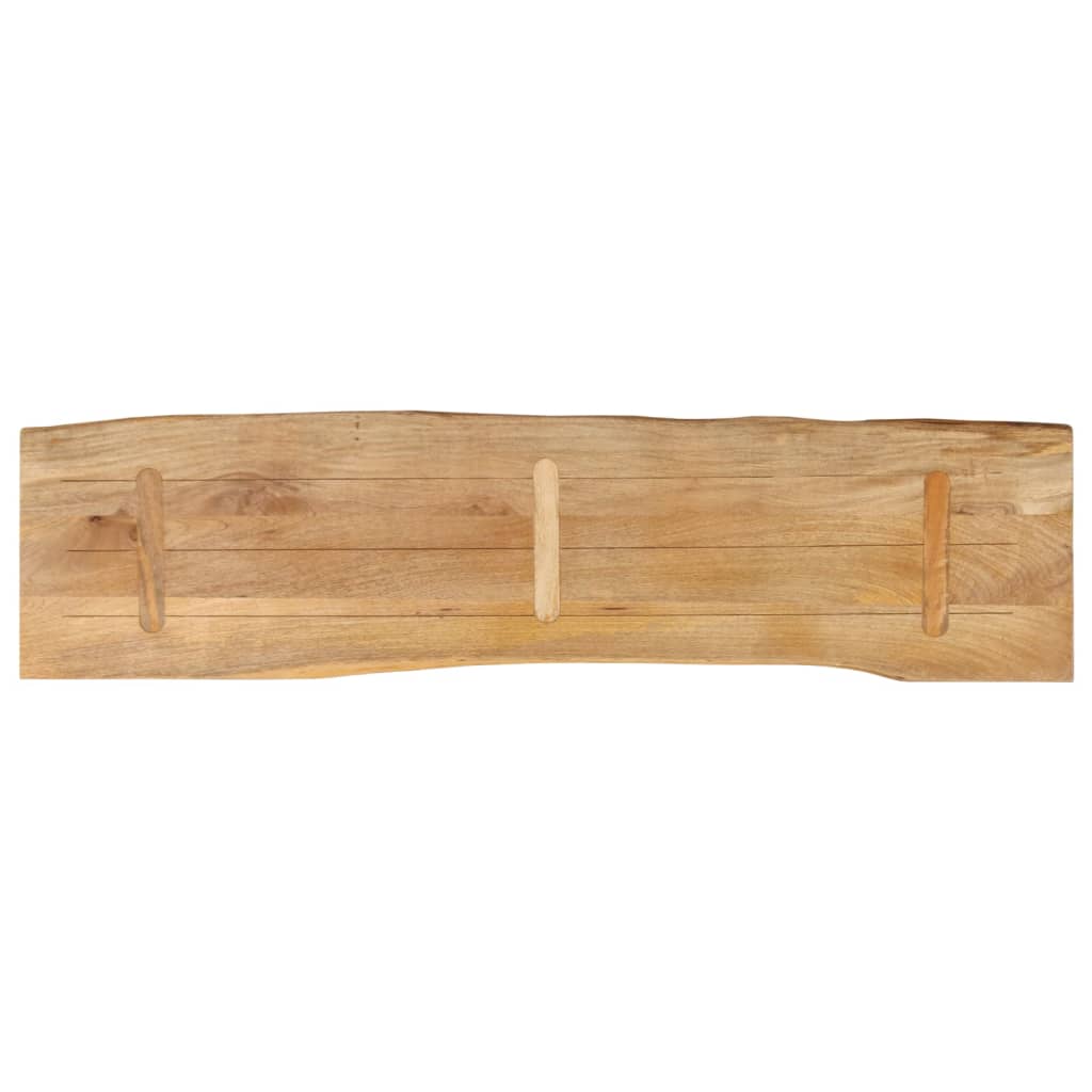 Tischplatte 40x40x2,5 cm Rechteckig Massivholz Akazie Baumkante