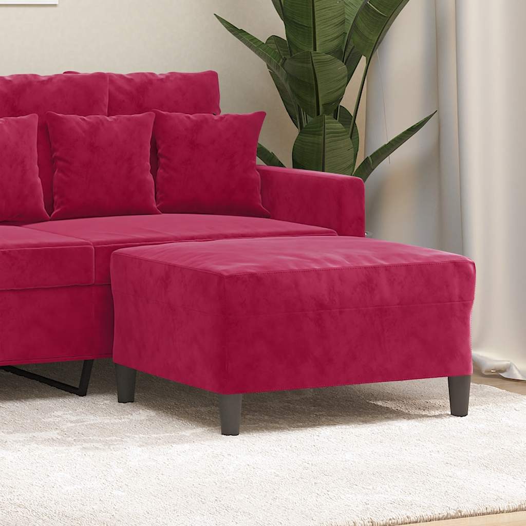 Fußhocker Hellgrau 60x50x41 cm Samt