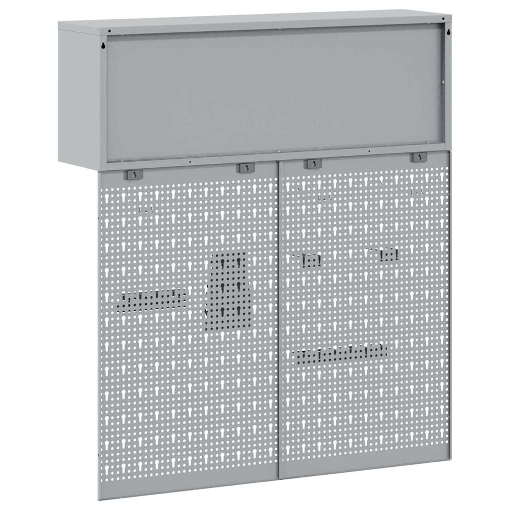 Werkzeugschrank-Set 3 pcs Schwarz Pulverbeschichteter Stahl