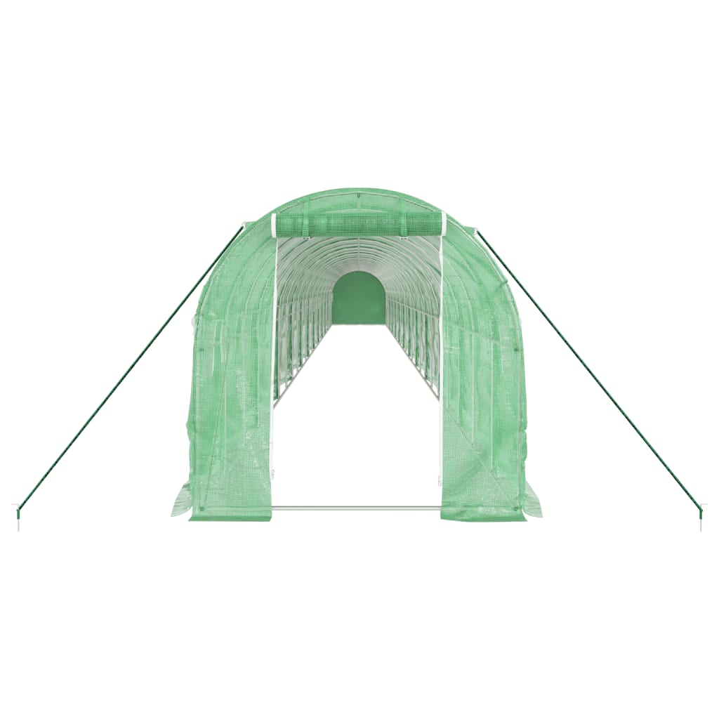 Gewächshaus mit Stahlrahmen Weiß 8 m² 4x2x2 m
