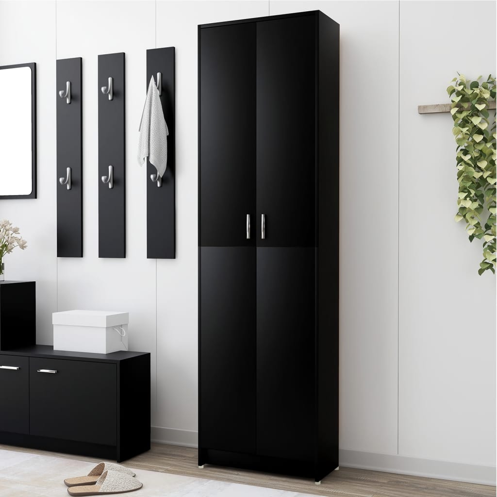 Garderobenschrank Weiß 55x25x189 cm Holzwerkstoff