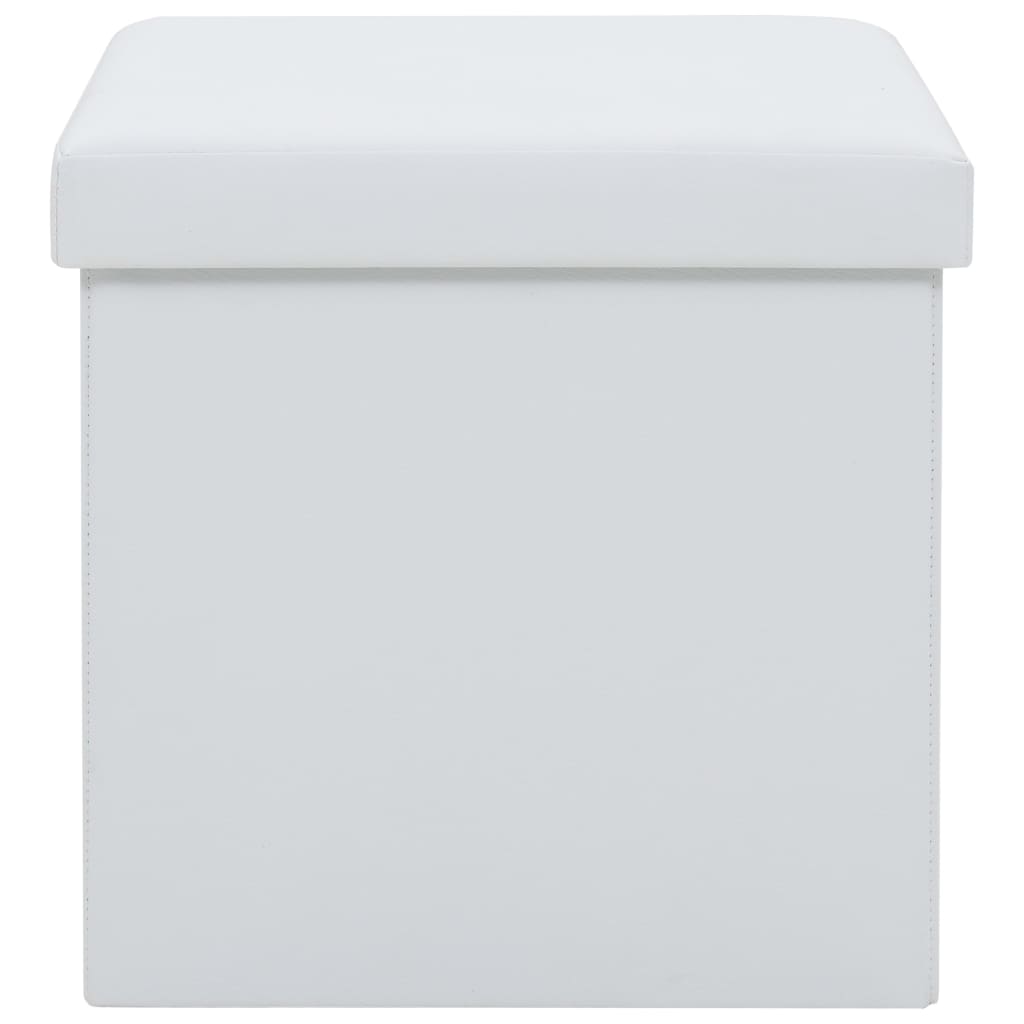 Hocker mit Stauraum Braun PVC