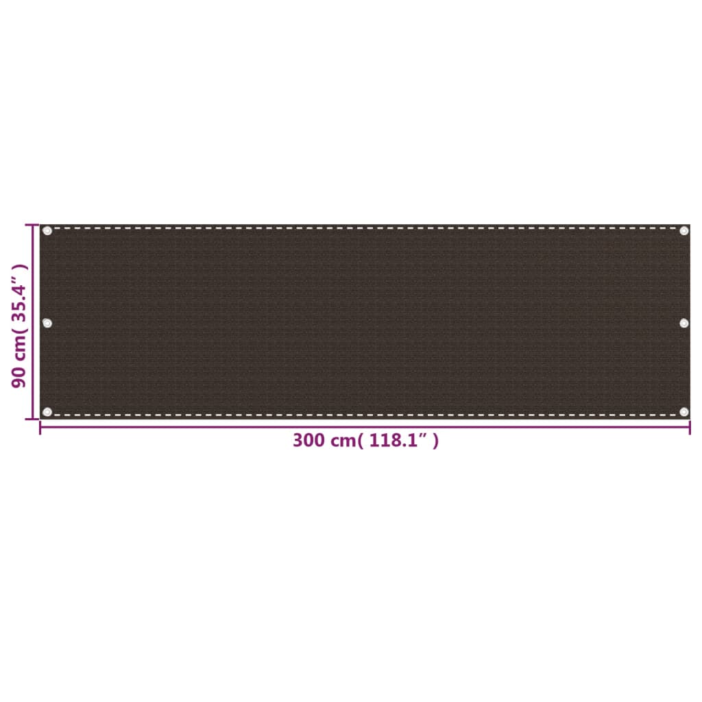 Balkon-Sichtschutz Anthrazit 75x300 cm HDPE