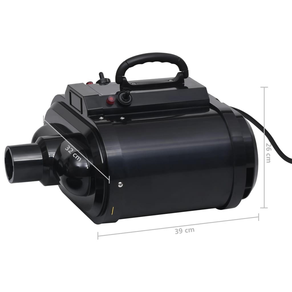 Hundetrockner mit 3 Düsen Schwarz 2400 W