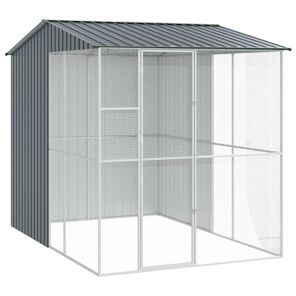 Vogelkäfig Anthrazit 215 x 110 x 247 cm Verzinkter Stahl