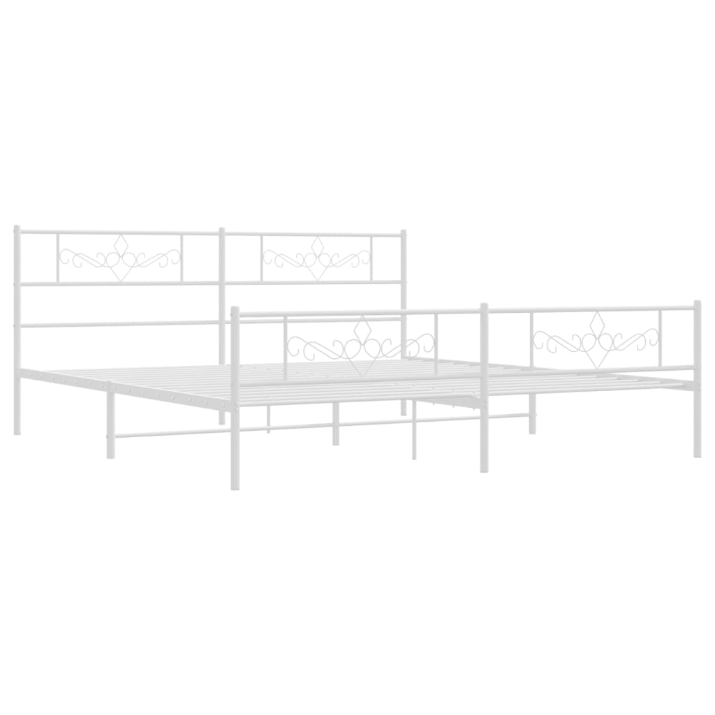 Bettgestell mit Kopfteil Metall Schwarz 100x190 cm