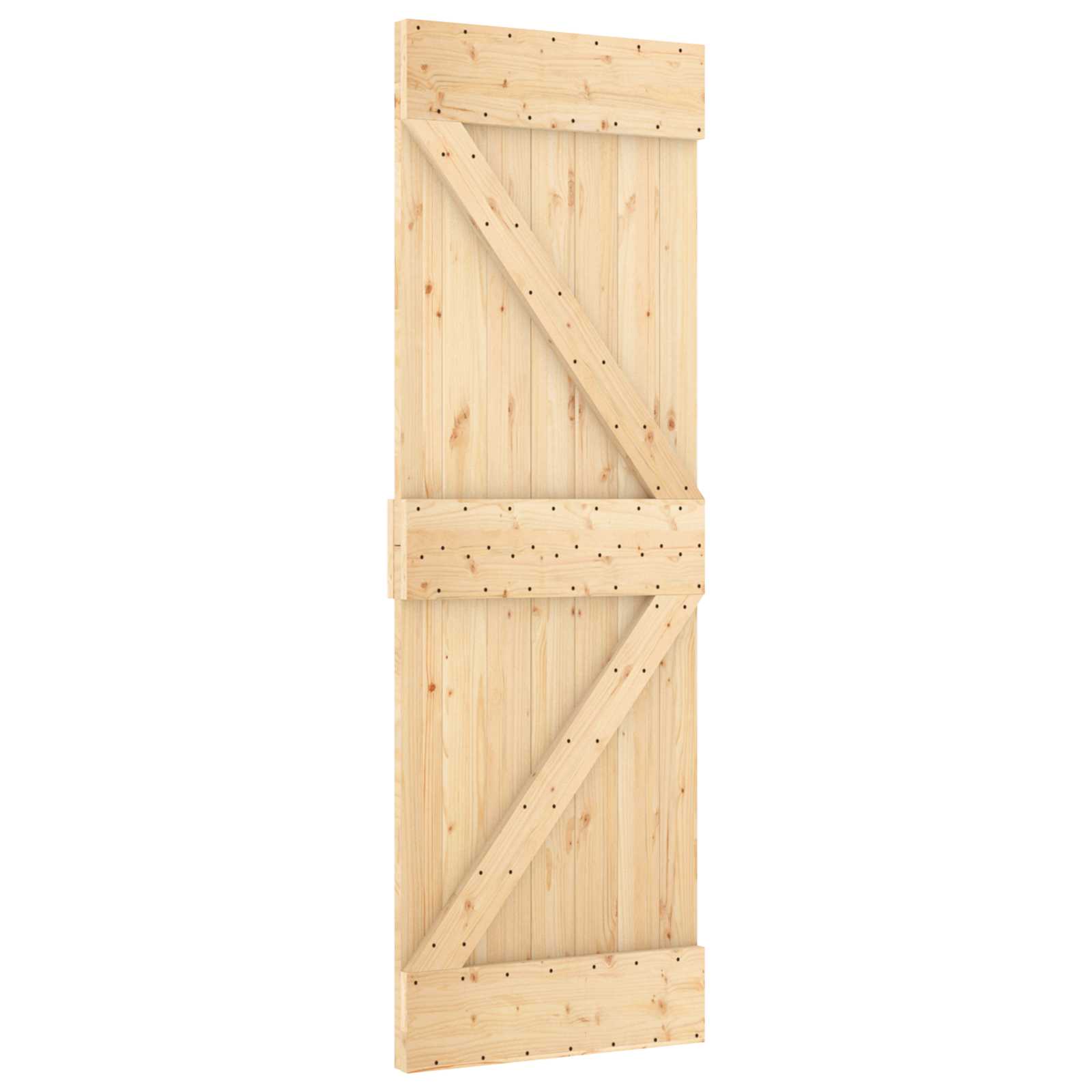 Tür NARVIK Natur 80 x 210 cm Massivkiefer