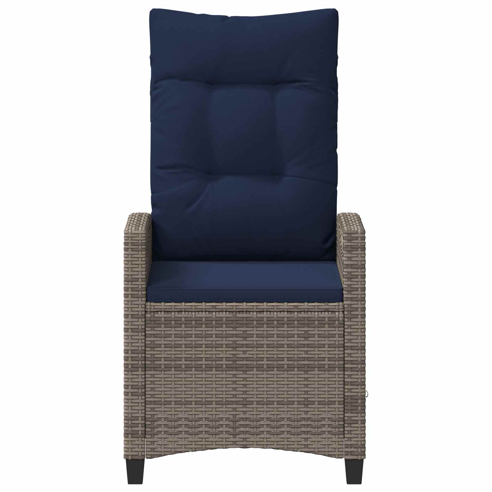 Gartenstuhl 2 pcs Schwarz 56 x 64 x 94 cm Stahl und Polyester