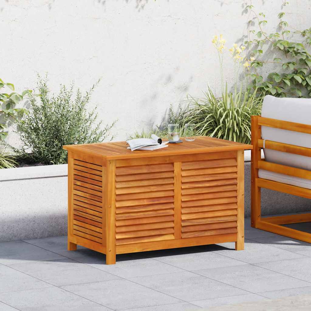 Gartenbox mit Lüftungsschlitzen 60x50x56 cm Massivholz Akazie